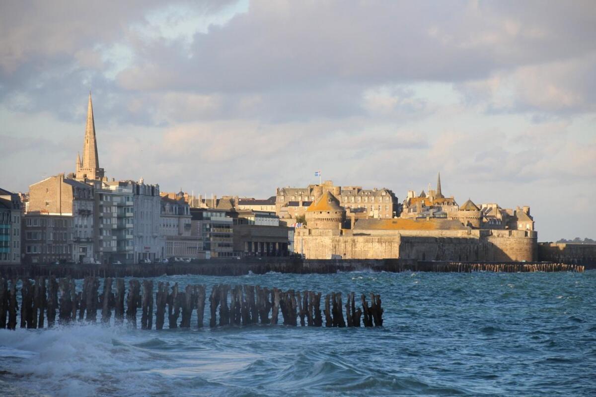 L'Ostra 0, Appartement Haut Standing Front De Mer A Cancale Sur Le Port De La Houle ภายนอก รูปภาพ